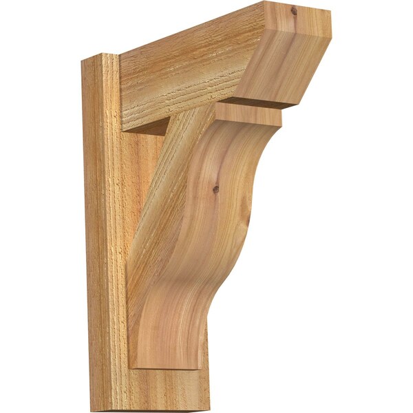 Ekena Millwork Funston Slat Rough Sawn Outlooker, Western Red Cedar, 6"W x 14"D x 18"H OUT06X14X18FST06RWR - main